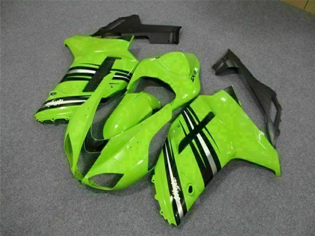 Carenagem & Plástico Kawasaki ZX6R 2007-2008 - Verde Preto Carenagem & Plástico Kawasaki ZX6R 2007-2008 - Verde Preto