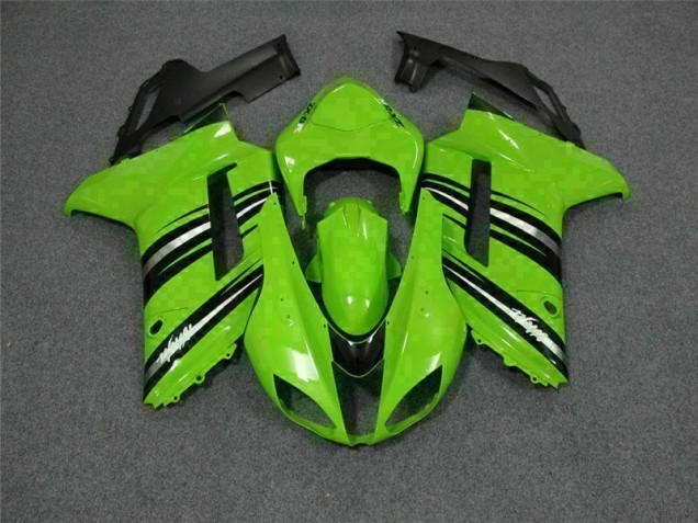 Carenagem & Plástico Kawasaki ZX6R 2007-2008 - Verde Preto Carenagem & Plástico Kawasaki ZX6R 2007-2008 - Verde Preto
