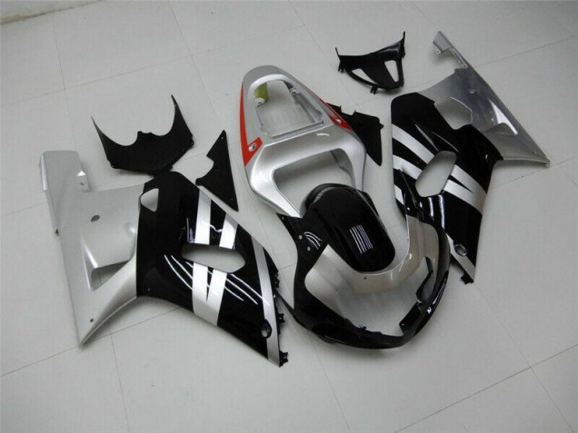 Carenagem & Plástico Suzuki GSXR 600 / 750 K1 K2 K3 2001-2003 - Preto Prata Carenagem & Plástico Suzuki GSXR 600 / 750 K1 K2 K3 2001-2003 - Preto Prata