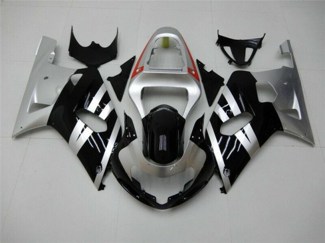 Carenagem & Plástico Suzuki GSXR 600 / 750 K1 K2 K3 2001-2003 - Preto Prata Carenagem & Plástico Suzuki GSXR 600 / 750 K1 K2 K3 2001-2003 - Preto Prata