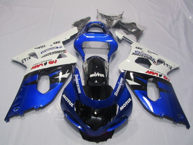 Carenagem & Plástico Suzuki GSXR 600 K1 K2 K3 2001-2003 - Azul Branco Motul Carenagem & Plástico Suzuki GSXR 600 K1 K2 K3 2001-2003 - Azul Branco Motul