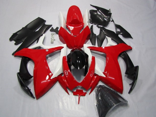 Carenagem & Plástico Suzuki GSXR 600 K6 2006-2007 - Vermelho Preto Carenagem & Plástico Suzuki GSXR 600 K6 2006-2007 - Vermelho Preto