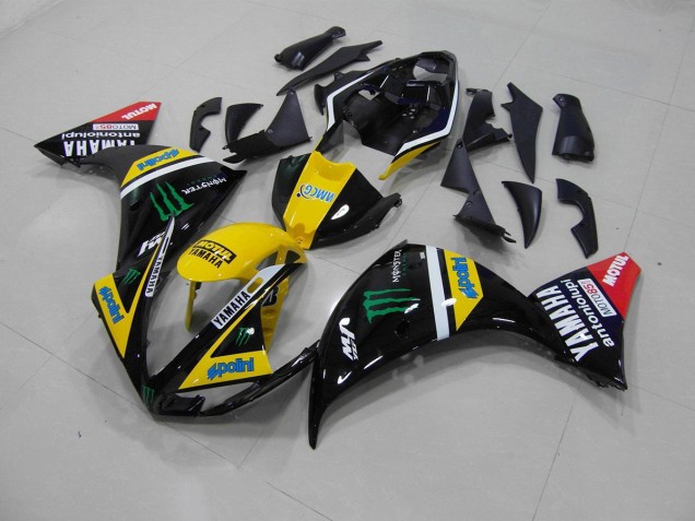 Carenagem & Plástico Yamaha R1 2012-2014 - Amarelo Preto Monster Carenagem & Plástico Yamaha R1 2012-2014 - Amarelo Preto Monster