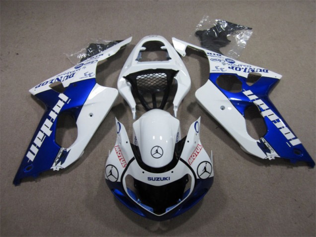 Carenagem Suzuki GSXR 1000 K1 2000-2002 - Azul Branco Jordan Motul Carenagem Suzuki GSXR 1000 K1 2000-2002 - Azul Branco Jordan Motul
