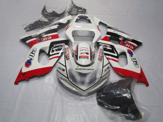 Carenagem Suzuki GSXR 1000 K1 2000-2002 - Branco Vermelho Rizoma Playboy Carenagem Suzuki GSXR 1000 K1 2000-2002 - Branco Vermelho Rizoma Playboy