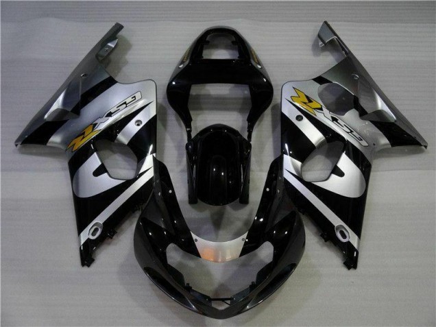 Carenagem Suzuki GSXR 1000 K1 2000-2002 - Prata Preto Carenagem Suzuki GSXR 1000 K1 2000-2002 - Prata Preto