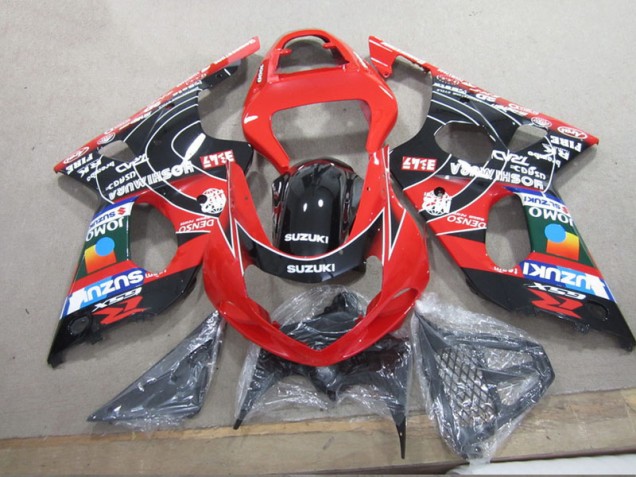 Carenagem Suzuki GSXR 1000 K1 2000-2002 - Vermelho Preto Denso Carenagem Suzuki GSXR 1000 K1 2000-2002 - Vermelho Preto Denso