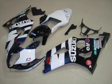Carenagem Suzuki GSXR 1000 K3 2003-2004 - Branco Preto Elf