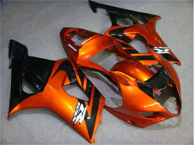 Carenagem Suzuki GSXR 1000 K3 2003-2004 - Laranja Preto