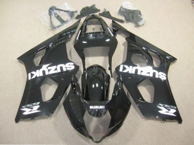 Carenagem Suzuki GSXR 1000 K3 2003-2004 - Preto Branco Decalque