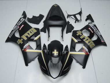Carenagem Suzuki GSXR 1000 K3 2003-2004 - Preto Fosco Rizla