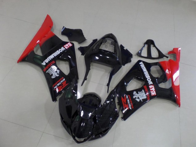 Carenagem Suzuki GSXR 1000 K3 2003-2004 - Preto & Vermelho Carenagem Suzuki GSXR 1000 K3 2003-2004 - Preto & Vermelho