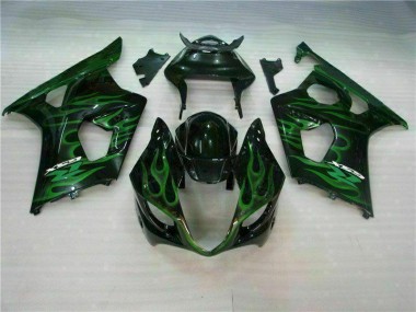 Carenagem Suzuki GSXR 1000 K3 2003-2004 - Verde Preto