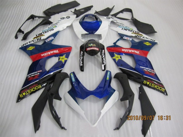Carenagem Suzuki GSXR 1000 K5 2005-2006 - Azul Preto Rockstar Carenagem Suzuki GSXR 1000 K5 2005-2006 - Azul Preto Rockstar