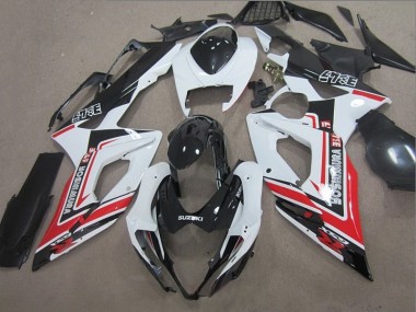 Carenagem Suzuki GSXR 1000 K5 2005-2006 - Preto Branco Vermelho