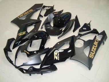 Carenagem Suzuki GSXR 1000 K5 2005-2006 - Preto & Ouro Decalques