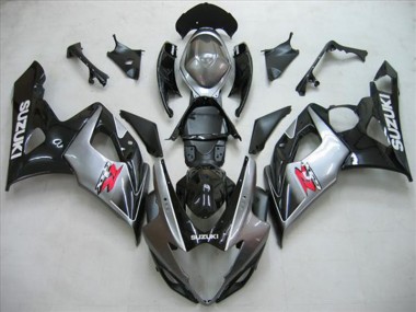 Carenagem Suzuki GSXR 1000 K5 2005-2006 - Preto Prata Cinzento