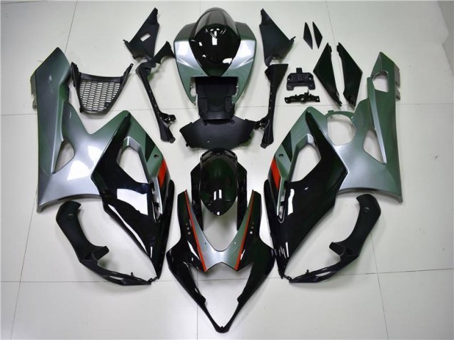 Carenagem Suzuki GSXR 1000 K5 2005-2006 - Preto Prata Carenagem Suzuki GSXR 1000 K5 2005-2006 - Preto Prata