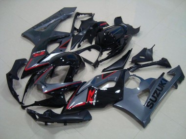Carenagem Suzuki GSXR 1000 K5 2005-2006 - Preto Vermelho Decalques