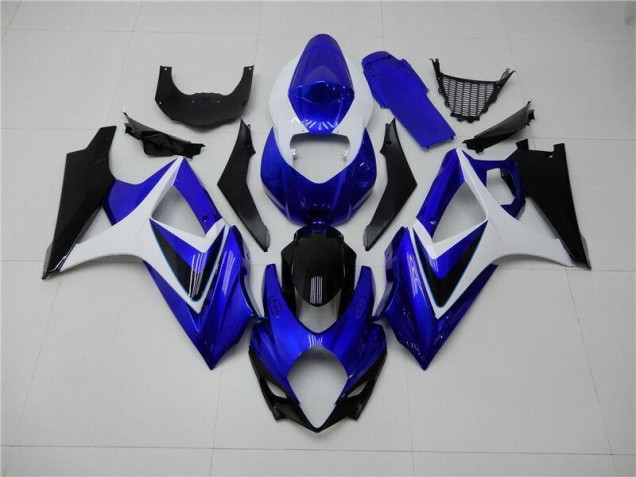 Carenagem Suzuki GSXR 1000 K7 2007-2008 - Azul Branco Preto