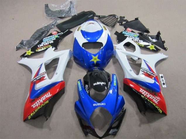 Carenagem Suzuki GSXR 1000 K7 2007-2008 - Azul Branco Rockstar