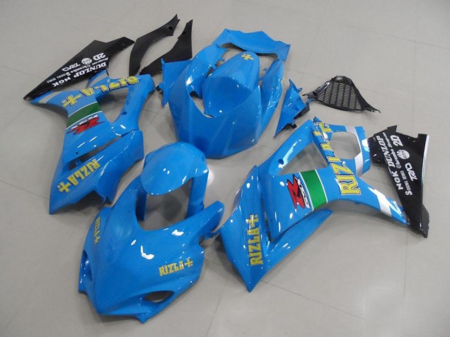 Carenagem Suzuki GSXR 1000 K7 2007-2008 - Azul Rizla Corrida Carenagem Suzuki GSXR 1000 K7 2007-2008 - Azul Rizla Corrida