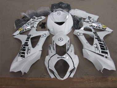 Carenagem Suzuki GSXR 1000 K7 2007-2008 - Branco Preto Jordan