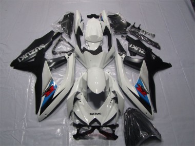 Carenagem Suzuki GSXR 1000 K7 2007-2008 - Branco Preto