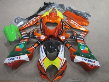 Carenagem Suzuki GSXR 1000 K7 2007-2008 - Laranja Amarelo Monster