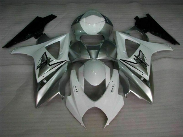 Carenagem Suzuki GSXR 1000 K7 2007-2008 - Prata Branco Carenagem Suzuki GSXR 1000 K7 2007-2008 - Prata Branco