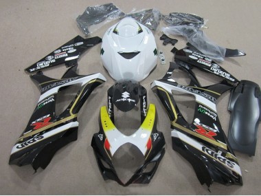 Carenagem Suzuki GSXR 1000 K7 2007-2008 - Preto Branco