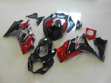 Carenagem Suzuki GSXR 1000 K7 2007-2008 - Vermelho Preto No Adesivo