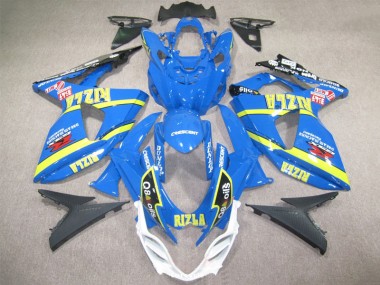 Carenagem Suzuki GSXR 1000 K9 2009-2016 - Azul Rizla Q8 Oils