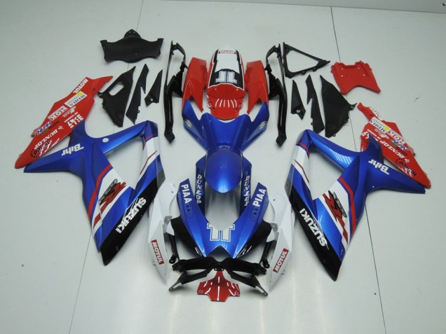 Carenagem Suzuki GSXR 1000 K9 2009-2016 - Azul & Vermelho Carenagem Suzuki GSXR 1000 K9 2009-2016 - Azul & Vermelho