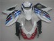 Carenagem Suzuki GSXR 1000 K9 2009-2016 - Branco Azul Carenagem Suzuki GSXR 1000 K9 2009-2016 - Branco Azul