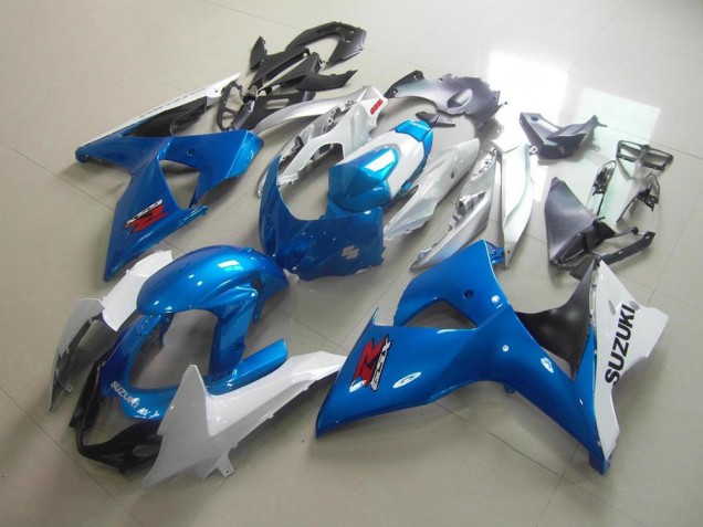 Carenagem Suzuki GSXR 1000 K9 2009-2016 - Branco Azul Carenagem Suzuki GSXR 1000 K9 2009-2016 - Branco Azul