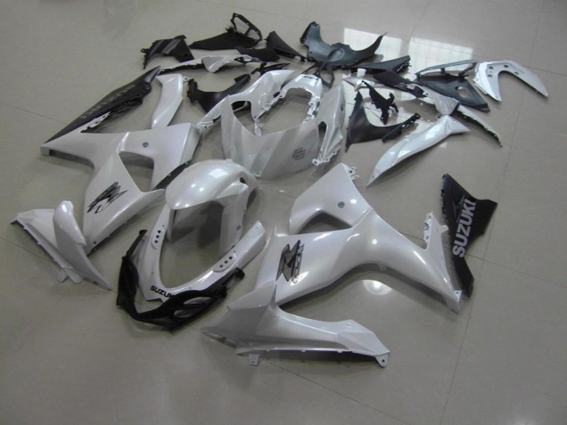 Carenagem Suzuki GSXR 1000 K9 2009-2016 - Branco Pérola & Preto Carenagem Suzuki GSXR 1000 K9 2009-2016 - Branco Pérola & Preto