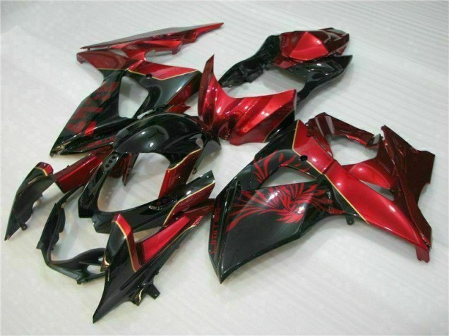 Carenagem Suzuki GSXR 1000 K9 2009-2016 - Vermelho Chama Preto Carenagem Suzuki GSXR 1000 K9 2009-2016 - Vermelho Chama Preto