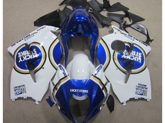 Carenagem Suzuki GSXR 1300 Hayabusa 1996-2007 - Azul Motul Branco Lucky Strike Carenagem Suzuki GSXR 1300 Hayabusa 1996-2007 - Azul Motul Branco Lucky Strike