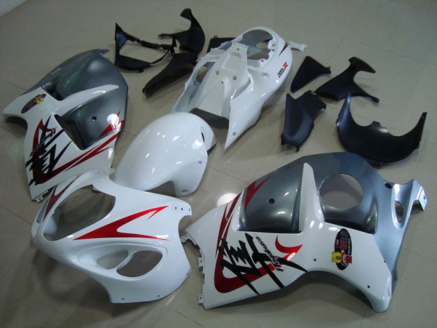 Carenagem Suzuki GSXR 1300 Hayabusa 1996-2007 - Branco Preto Carenagem Suzuki GSXR 1300 Hayabusa 1996-2007 - Branco Preto