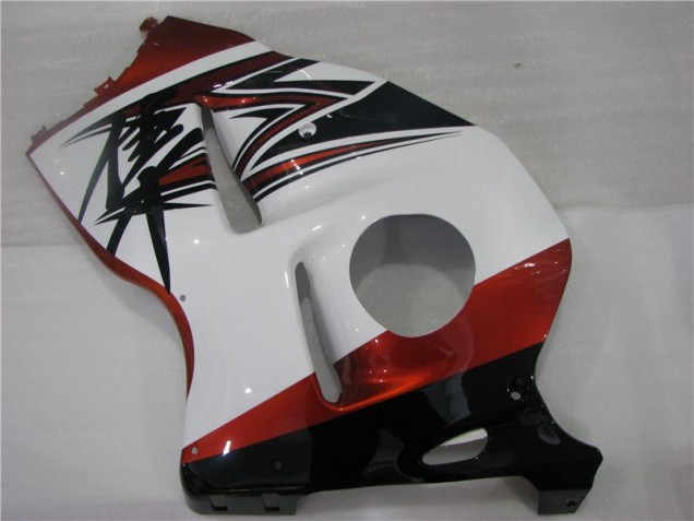 Carenagem Suzuki GSXR 1300 Hayabusa 1996-2007 - Laranja Branco Preto Carenagem Suzuki GSXR 1300 Hayabusa 1996-2007 - Laranja Branco Preto
