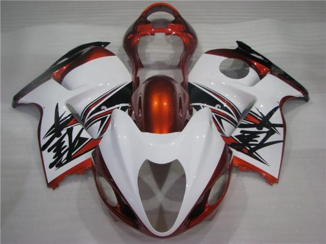 Carenagem Suzuki GSXR 1300 Hayabusa 1996-2007 - Laranja Branco Preto Carenagem Suzuki GSXR 1300 Hayabusa 1996-2007 - Laranja Branco Preto