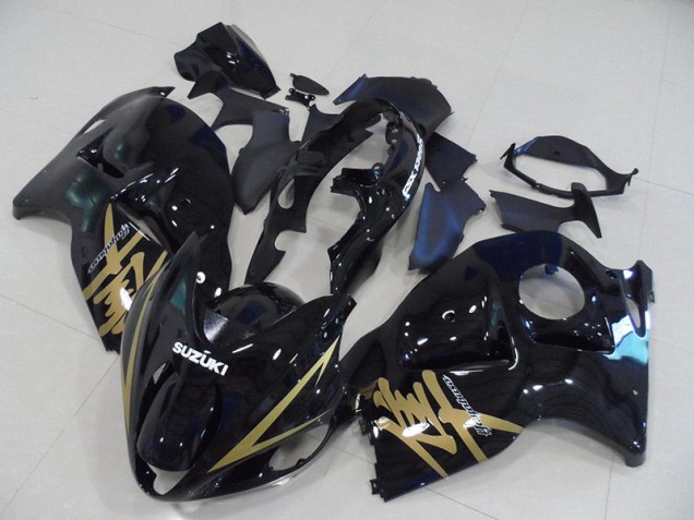 Carenagem Suzuki GSXR 1300 Hayabusa 1996-2007 - Preto Ouro Decalque Carenagem Suzuki GSXR 1300 Hayabusa 1996-2007 - Preto Ouro Decalque