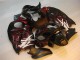 Carenagem Suzuki GSXR 1300 Hayabusa 2008-2019 - Preto Vermelho Chama Carenagem Suzuki GSXR 1300 Hayabusa 2008-2019 - Preto Vermelho Chama