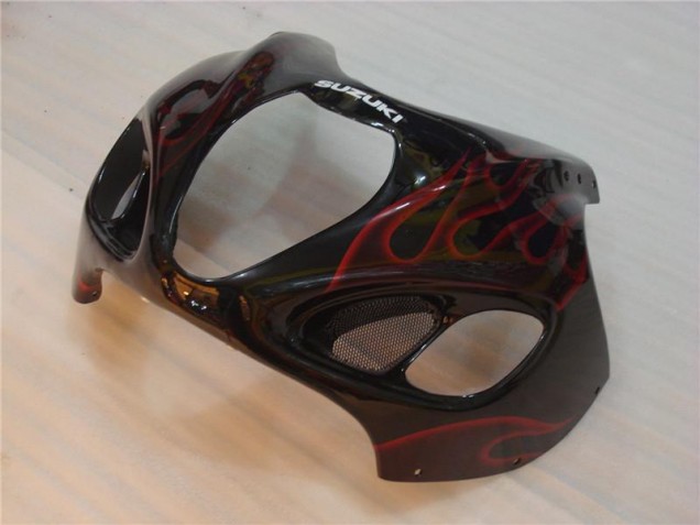 Carenagem Suzuki GSXR 1300 Hayabusa 2008-2019 - Preto Vermelho Chama Carenagem Suzuki GSXR 1300 Hayabusa 2008-2019 - Preto Vermelho Chama