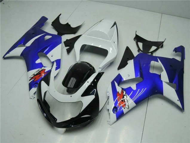 Carenagem Suzuki GSXR 600 / 750 K1 K2 K3 2001-2003 - Branco Azul Carenagem Suzuki GSXR 600 / 750 K1 K2 K3 2001-2003 - Branco Azul