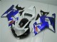 Carenagem Suzuki GSXR 600 / 750 K1 K2 K3 2001-2003 - Branco Azul Carenagem Suzuki GSXR 600 / 750 K1 K2 K3 2001-2003 - Branco Azul