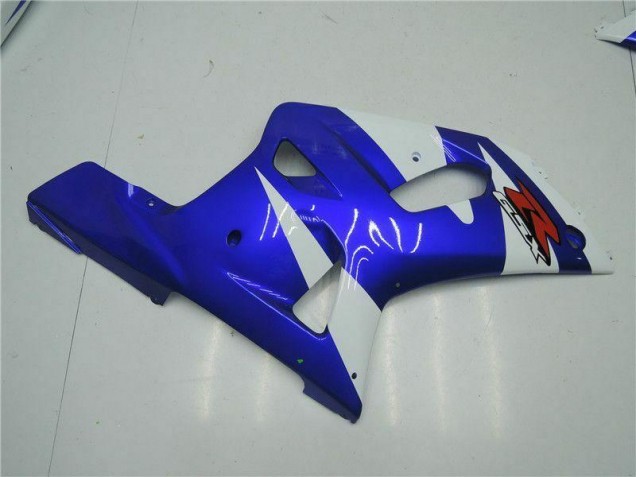 Carenagem Suzuki GSXR 600 / 750 K1 K2 K3 2001-2003 - Branco Azul Carenagem Suzuki GSXR 600 / 750 K1 K2 K3 2001-2003 - Branco Azul