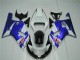 Carenagem Suzuki GSXR 600 / 750 K1 K2 K3 2001-2003 - Branco Azul Carenagem Suzuki GSXR 600 / 750 K1 K2 K3 2001-2003 - Branco Azul