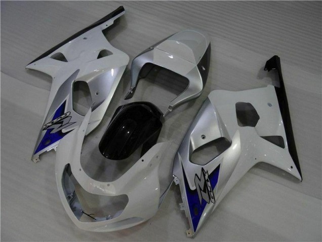 Carenagem Suzuki GSXR 600 / 750 K1 K2 K3 2001-2003 - Branco Prata Carenagem Suzuki GSXR 600 / 750 K1 K2 K3 2001-2003 - Branco Prata